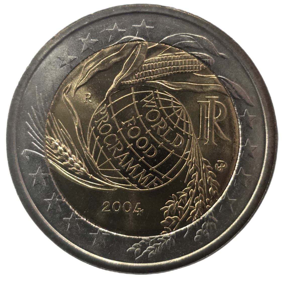 2 euros conmemorativa 50º Aniversario del Programa Mundial de Alimentos